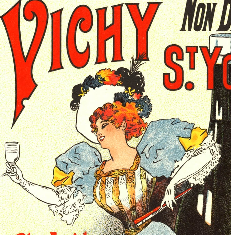 Vichy Huile de Table Poster
